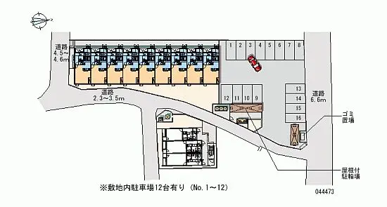 ★手数料０円★岡山市中区神下 月極駐車場